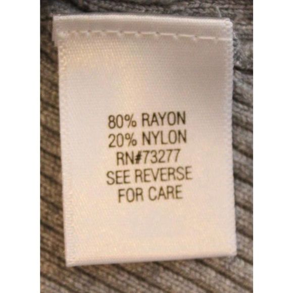 Dana Buchman Women's Open Front Gray Long Sleeve Draped Cardigan Sweater XL NWT - Picture 12 of 12